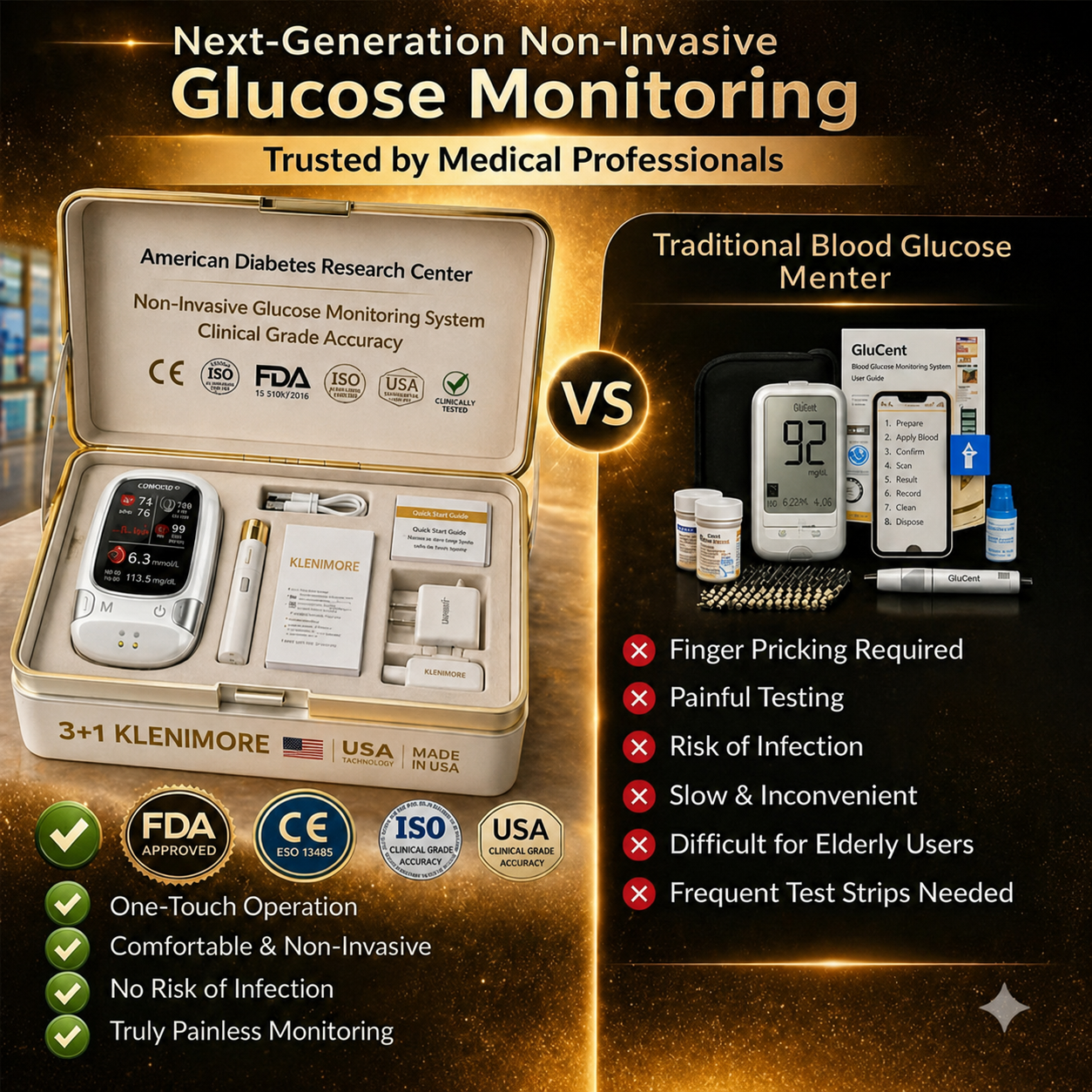 🔥Final 3 Hours: 70% OFF🏆Develops Newly Launched Non-Invasive Smart Blood Sugar Tracking Device✅TGA Approved