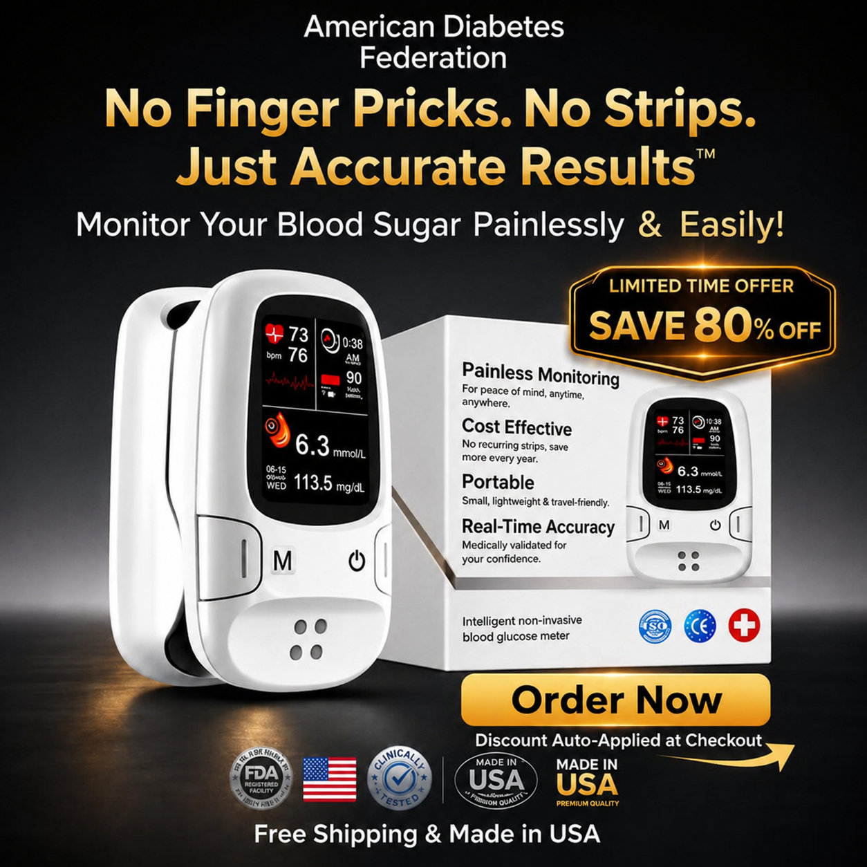 ⏰ Limited Time Offer 🎁 Introducing the Smart Glucose Monitoring Device 🔥 Track Your Glucose — Without the Hassle